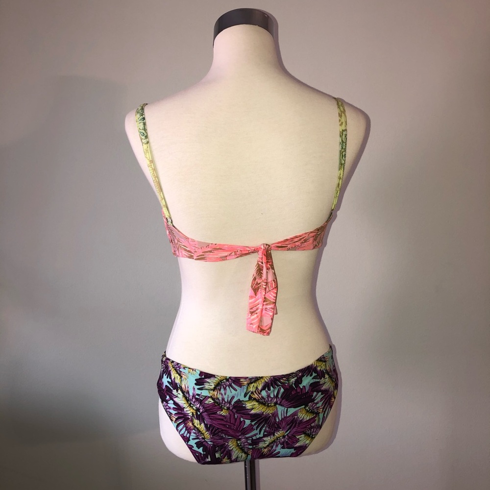 Maaji Multi Color Reversible Bikini Set Tie Back - image 4